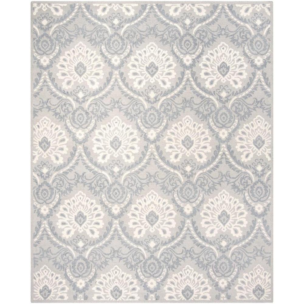 BLOSSOM, LIGHT GREY / IVORY, 8' X 10', Area Rug, BLM106A-8