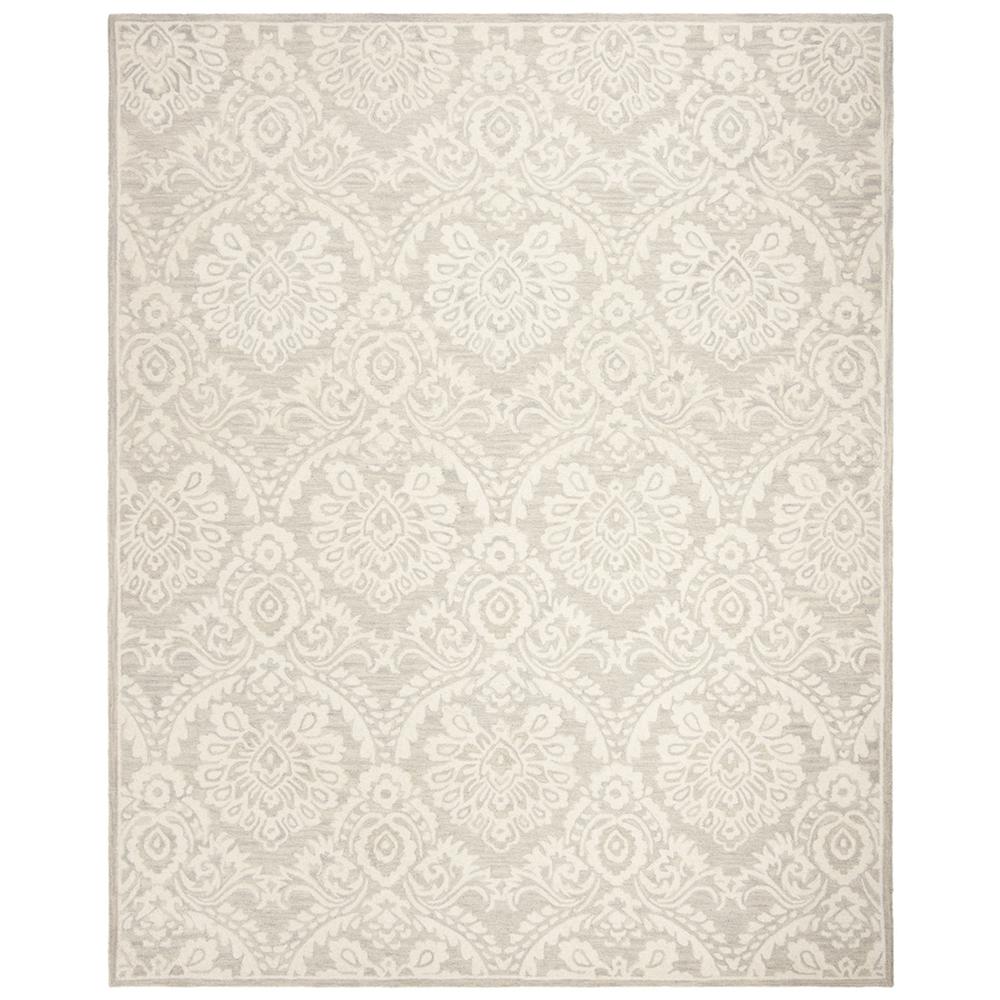 BLOSSOM, SILVER / IVORY, 8' X 10', Area Rug, BLM106G-8