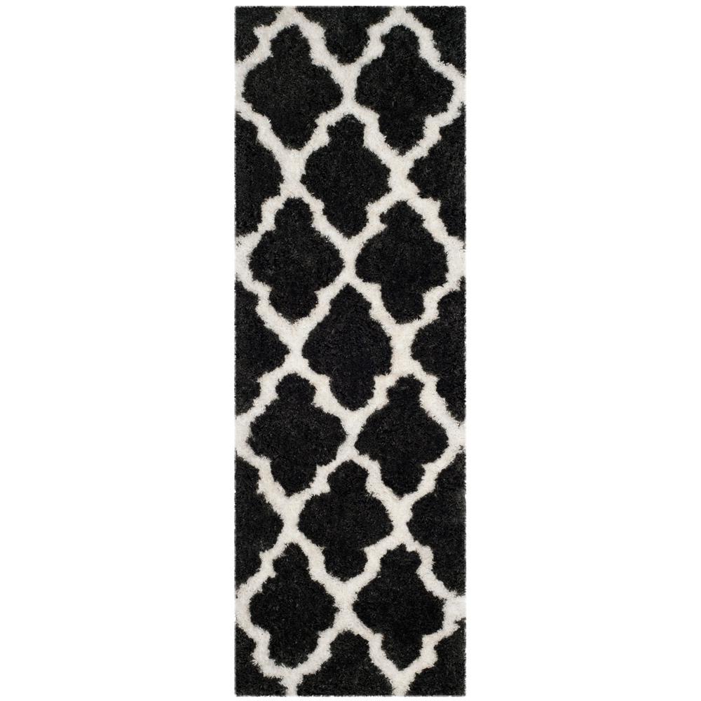 SG-BSG-Barcelona Shag, GRAPHITE / IVORY, 2'-3" X 7', Area Rug, BSG319D-27