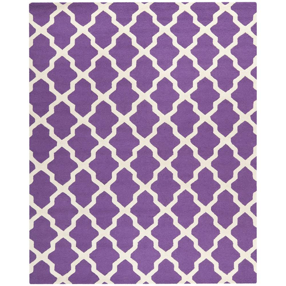 CAMBRIDGE, PURPLE / IVORY, 10' X 14', Area Rug, CAM121K-10