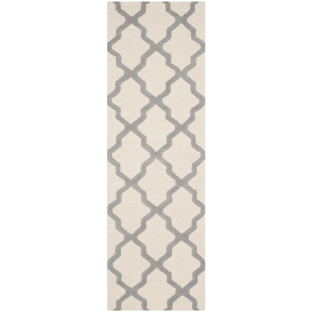 CAMBRIDGE, IVORY / SILVER, 2'-6" X 8', Area Rug, CAM121Y-28