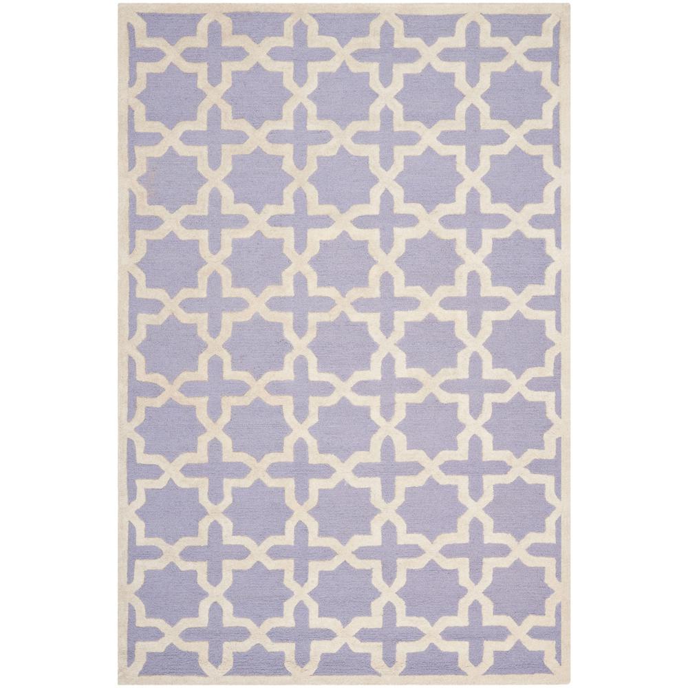 CAMBRIDGE, LAVANDER / IVORY, 5' X 8', Area Rug, CAM125C-5