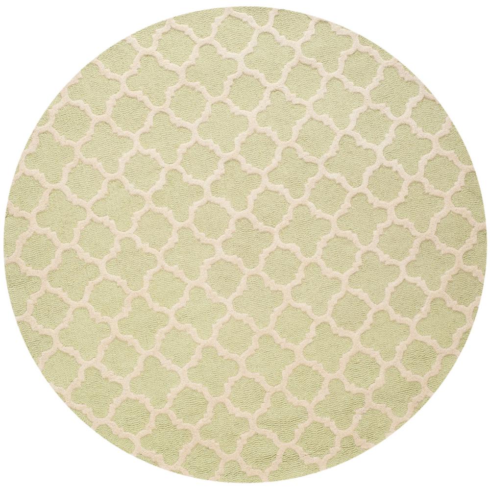 CAMBRIDGE, LIGHT GREEN / IVORY, 6' X 6' Round, Area Rug, CAM130B-6R