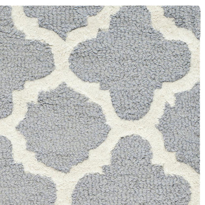 CAMBRIDGE, SILVER / IVORY, 2' X 3', Area Rug, CAM130D-2