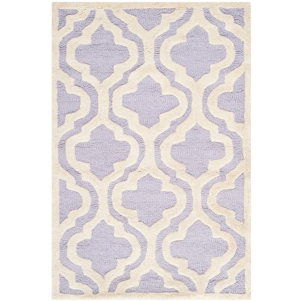 CAMBRIDGE, LAVANDER / IVORY, 2'-6" X 4', Area Rug, CAM132C-24