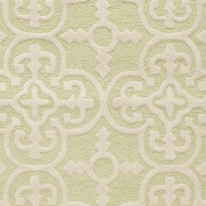 CAMBRIDGE, LIGHT GREEN / IVORY, 4' X 6', Area Rug, CAM133B-4
