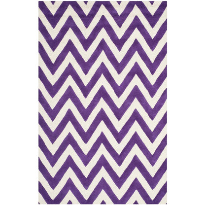 CAMBRIDGE, PURPLE / IVORY, 5' X 8', Area Rug, CAM139K-5