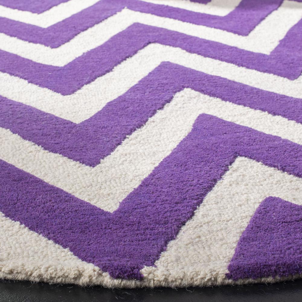 CAMBRIDGE, PURPLE / IVORY, 6' X 9', Area Rug, CAM139K-6