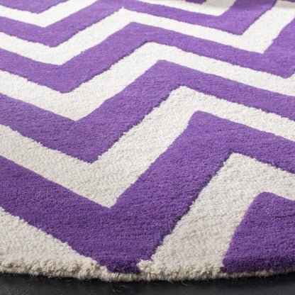 CAMBRIDGE, PURPLE / IVORY, 6' X 9', Area Rug, CAM139K-6