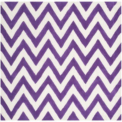CAMBRIDGE, PURPLE / IVORY, 6' X 9', Area Rug, CAM139K-6