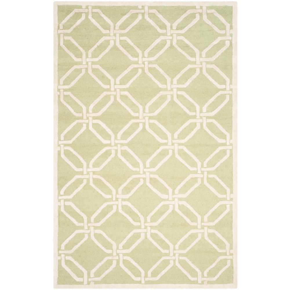 CAMBRIDGE, LIME / IVORY, 5' X 8', Area Rug, CAM311N-5