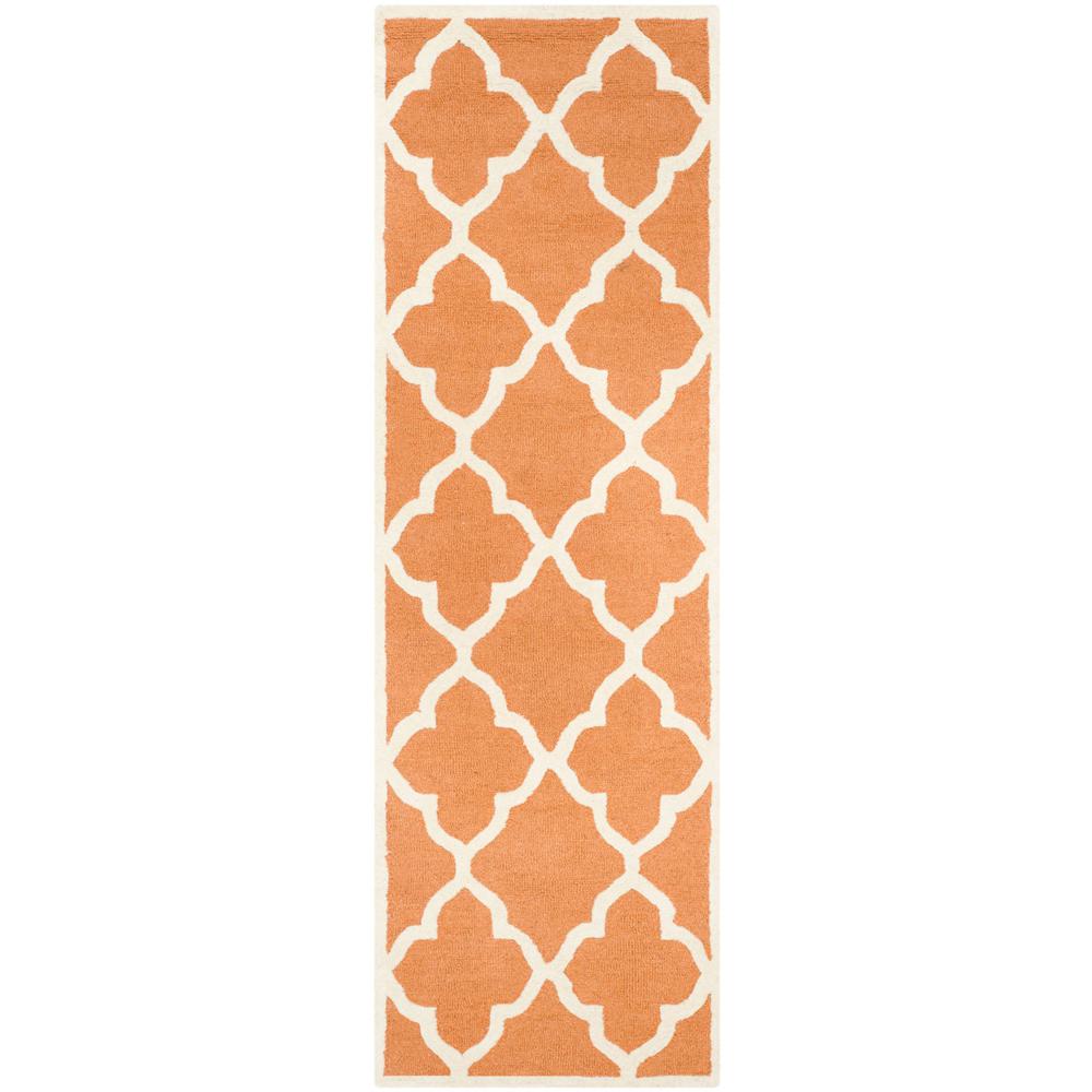 CAMBRIDGE, CORAL / IVORY, 2'-6" X 8', Area Rug, CAM312W-28