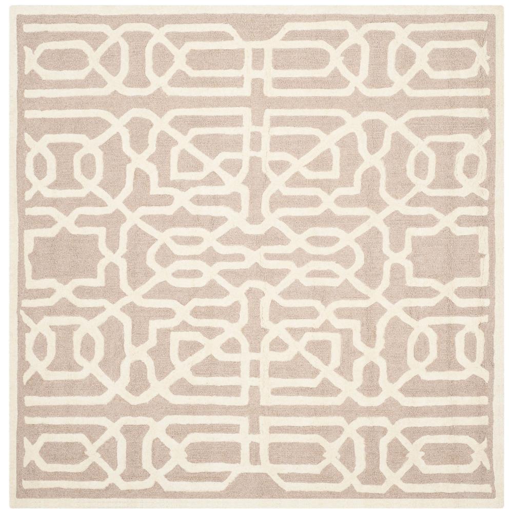 CAMBRIDGE, BEIGE / IVORY, 6' X 6' Square, Area Rug, CAM570J-6SQ
