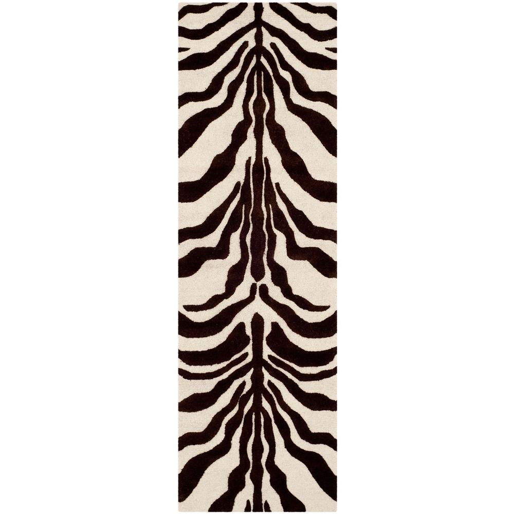 CAMBRIDGE, IVORY / BROWN, 2'-6" X 8', Area Rug