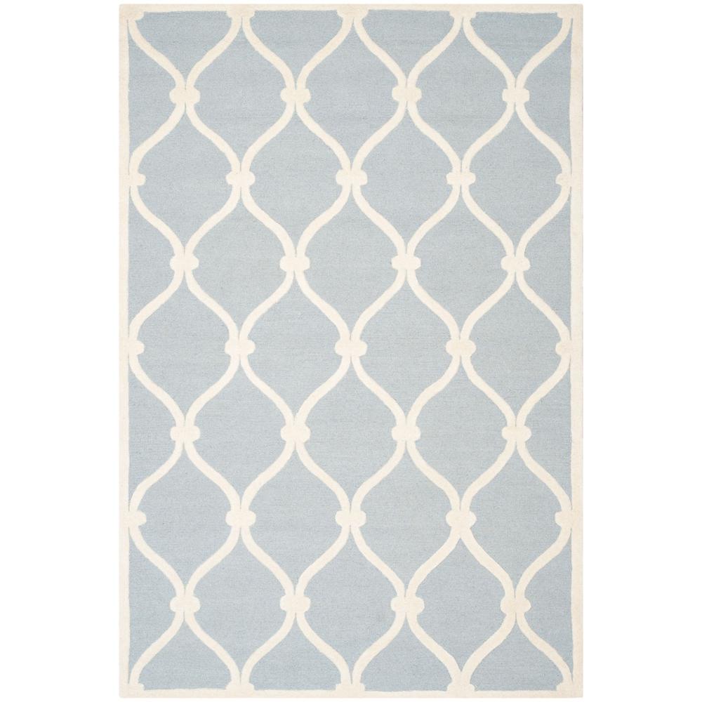 CAMBRIDGE, BLUE / IVORY, 6' X 9', Area Rug, CAM710B-6