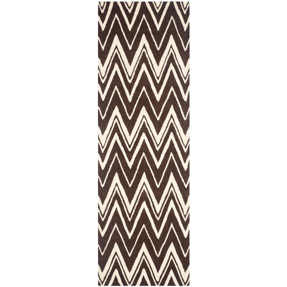 CAMBRIDGE, BROWN / IVORY, 2'-6" X 8', Area Rug, CAM711R-28
