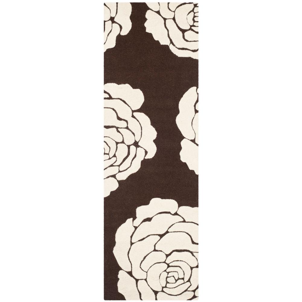 CAMBRIDGE, BROWN / IVORY, 2'-6" X 8', Area Rug, CAM782R-28