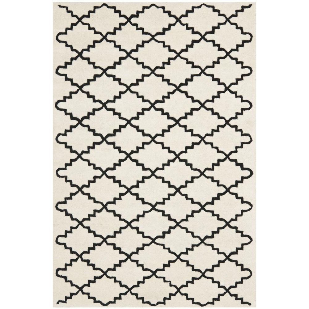 CHATHAM, IVORY / BLACK, 4' X 6', Area Rug, CHT721A-4