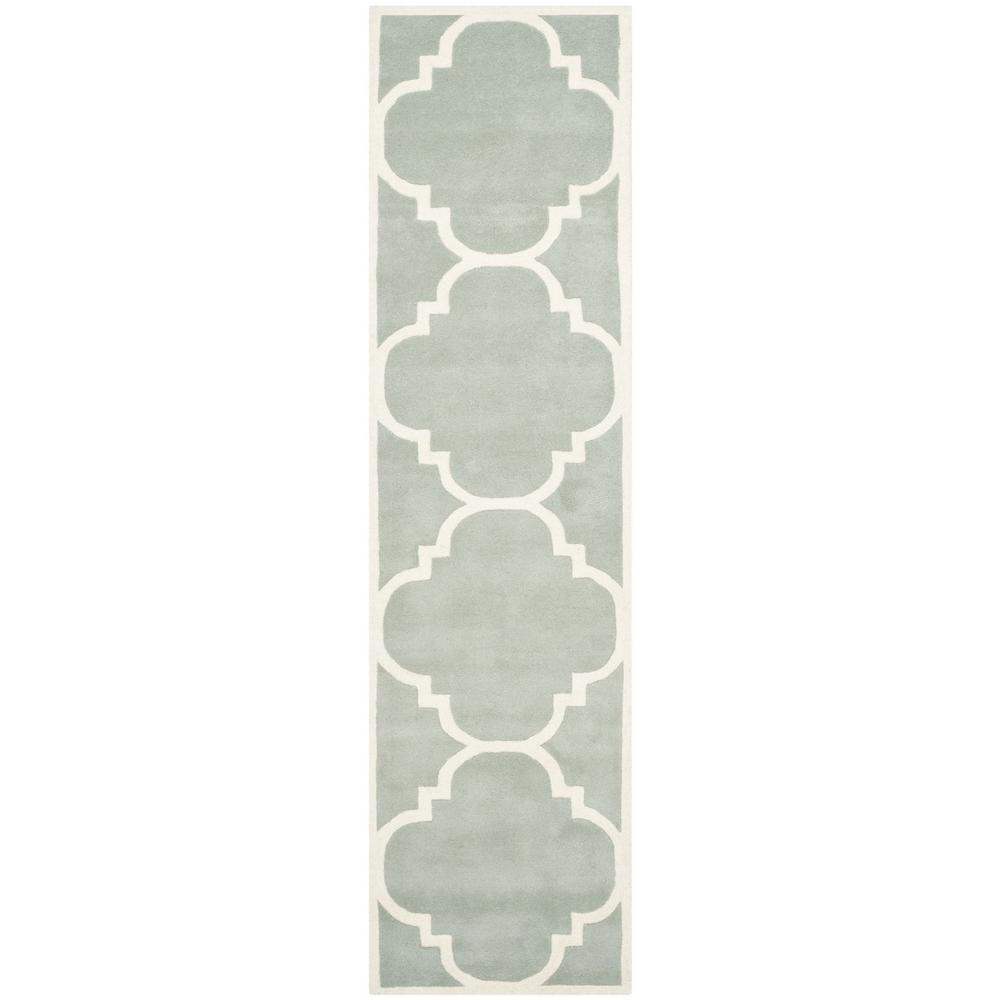 CHATHAM, GREY / IVORY, 2'-3" X 9', Area Rug, CHT730E-29