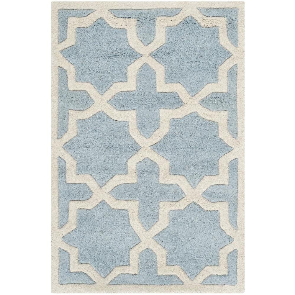 CHATHAM, BLUE / IVORY, 2' X 3', Area Rug, CHT732B-2