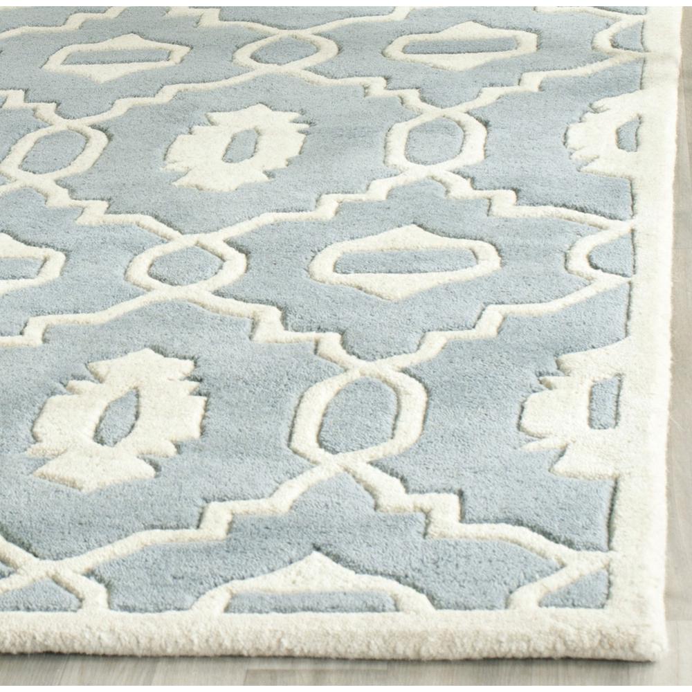 CHATHAM, BLUE / IVORY, 6' X 9', Area Rug, CHT745B-6