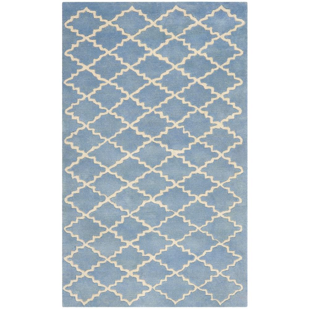 CHATHAM, BLUE GREY, 3' X 5', Area Rug