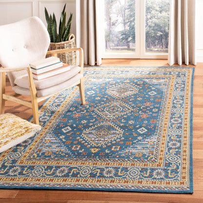 CLV-CLASSIC VINTAGE, BLUE / GOLD, 5' X 8', Area Rug