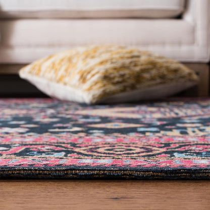 CLV-CLASSIC VINTAGE, NAVY / PINK, 5' X 8', Area Rug