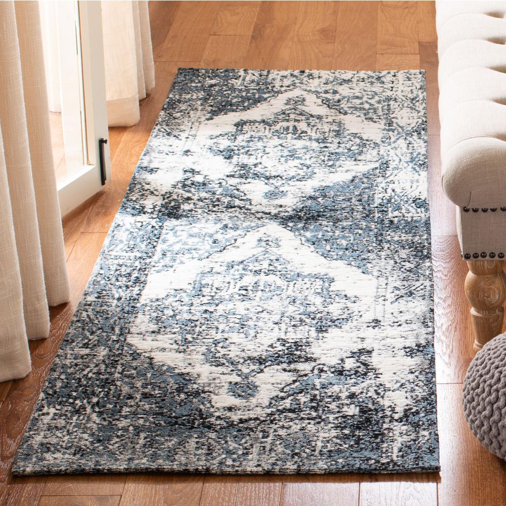 CLASSIC VINTAGE, NAVY / IVORY, 2'-3" X 8', Area Rug, CLV703N-28