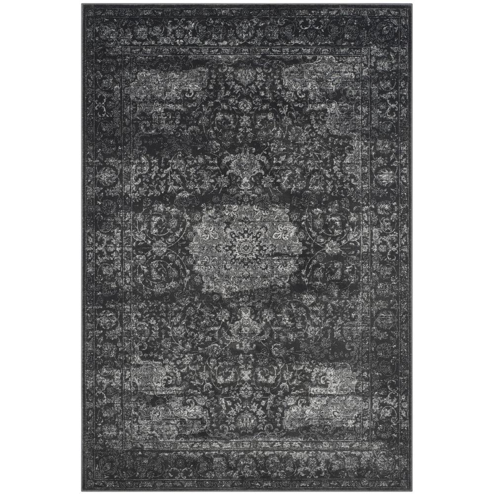 CARNEGIE, DARK GREY / CREAM, 3' X 5', Area Rug