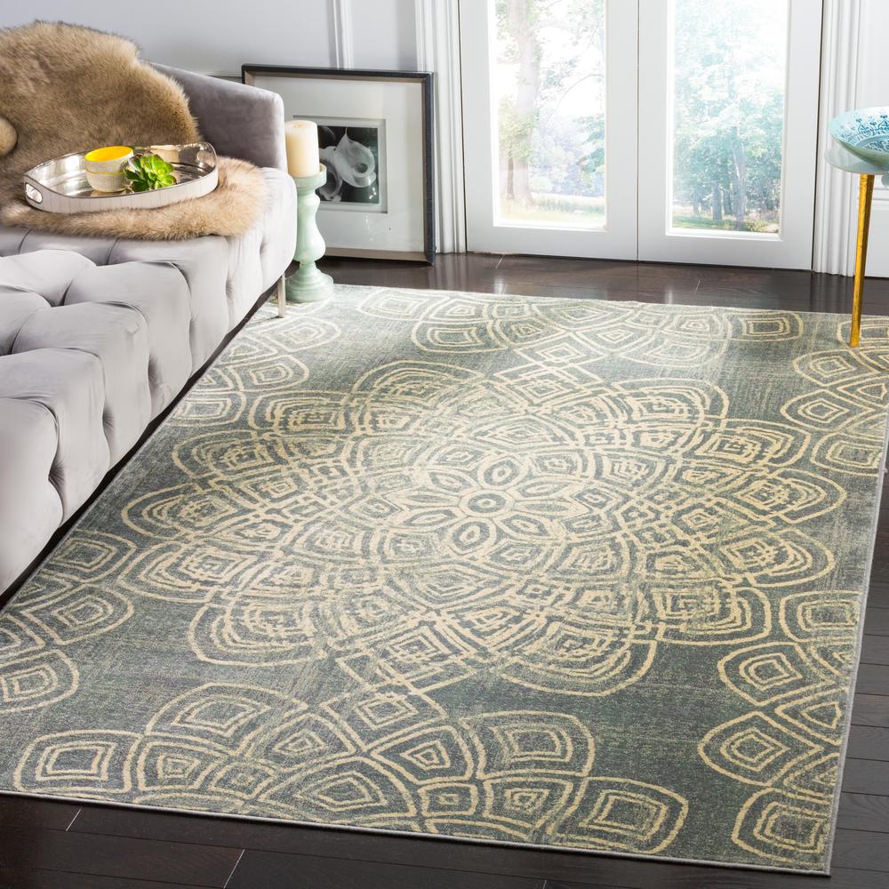 CONSTELLATION VINTAGE, LIGHT GREY/MULTI, 5'-3" X 7'-6", Area Rug, CNV751-2770-5