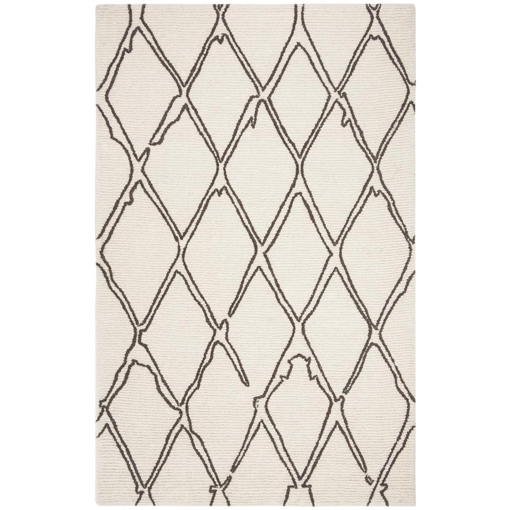 CASABLANCA, IVORY / GREY, 4' X 6', Area Rug, CSB350F-4