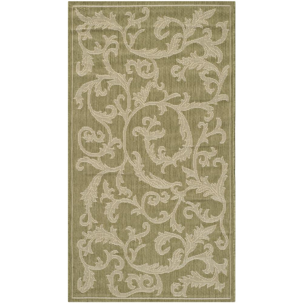 COURTYARD, OLIVE / NATURAL, 2'-7" X 5', Area Rug, CY2653-1E06-3