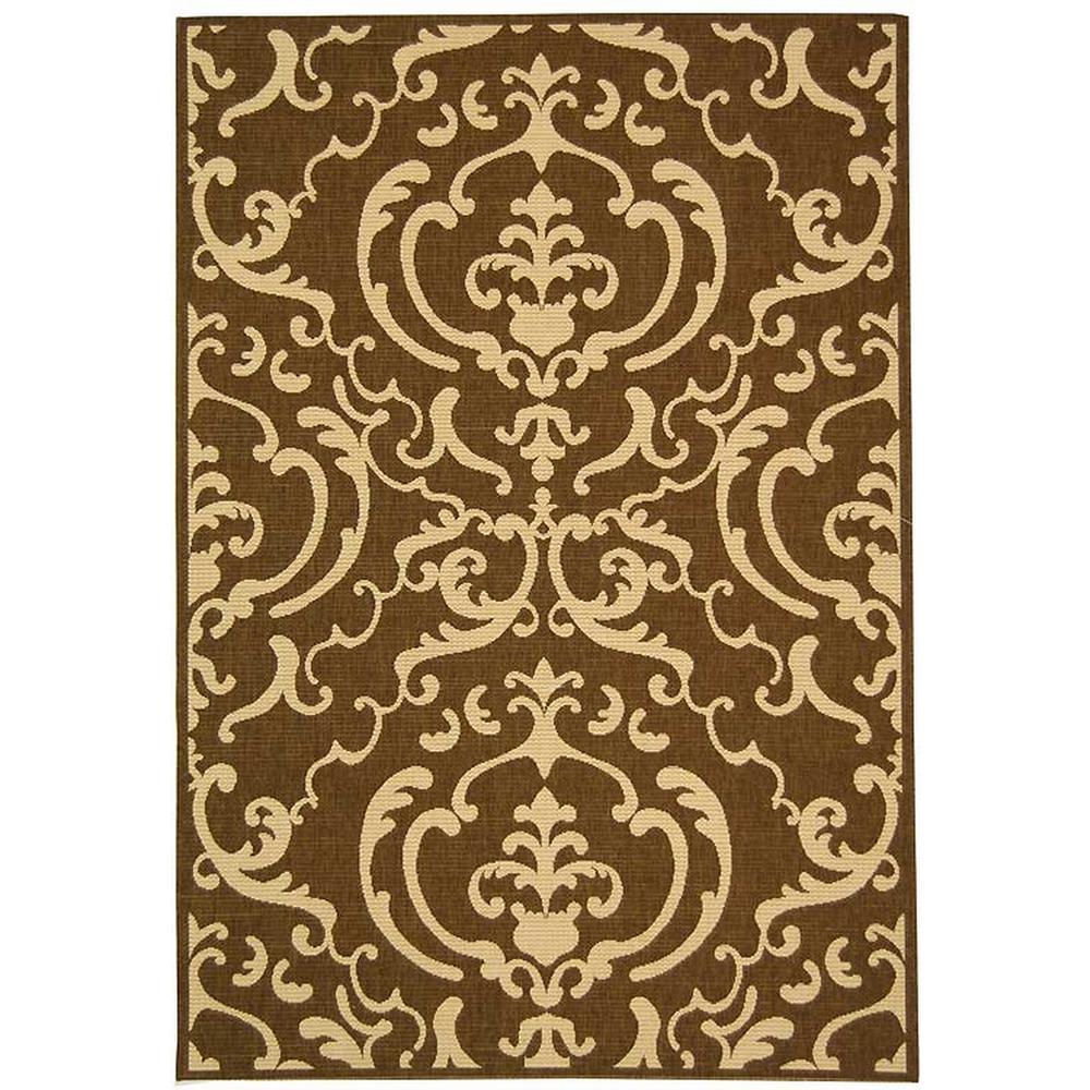 COURTYARD, CHOCOLATE / NATURAL, 2'-3" X 10', Area Rug, CY2663-3409-210