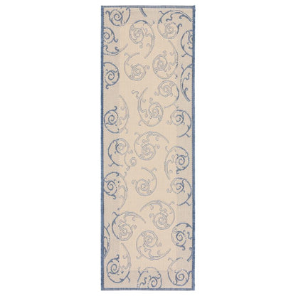 COURTYARD, NATURAL / BLUE, 2' X 3'-7", Area Rug, CY2665-3101-2