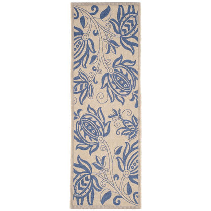 COURTYARD, NATURAL / BLUE, 2'-3" X 6'-7", Area Rug, CY2961-3101-27