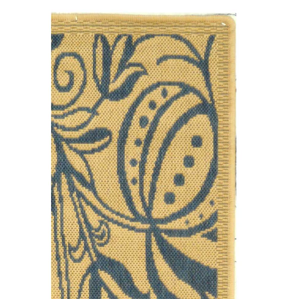 COURTYARD, NATURAL / BLUE, 2'-3" X 6'-7", Area Rug, CY2961-3101-27