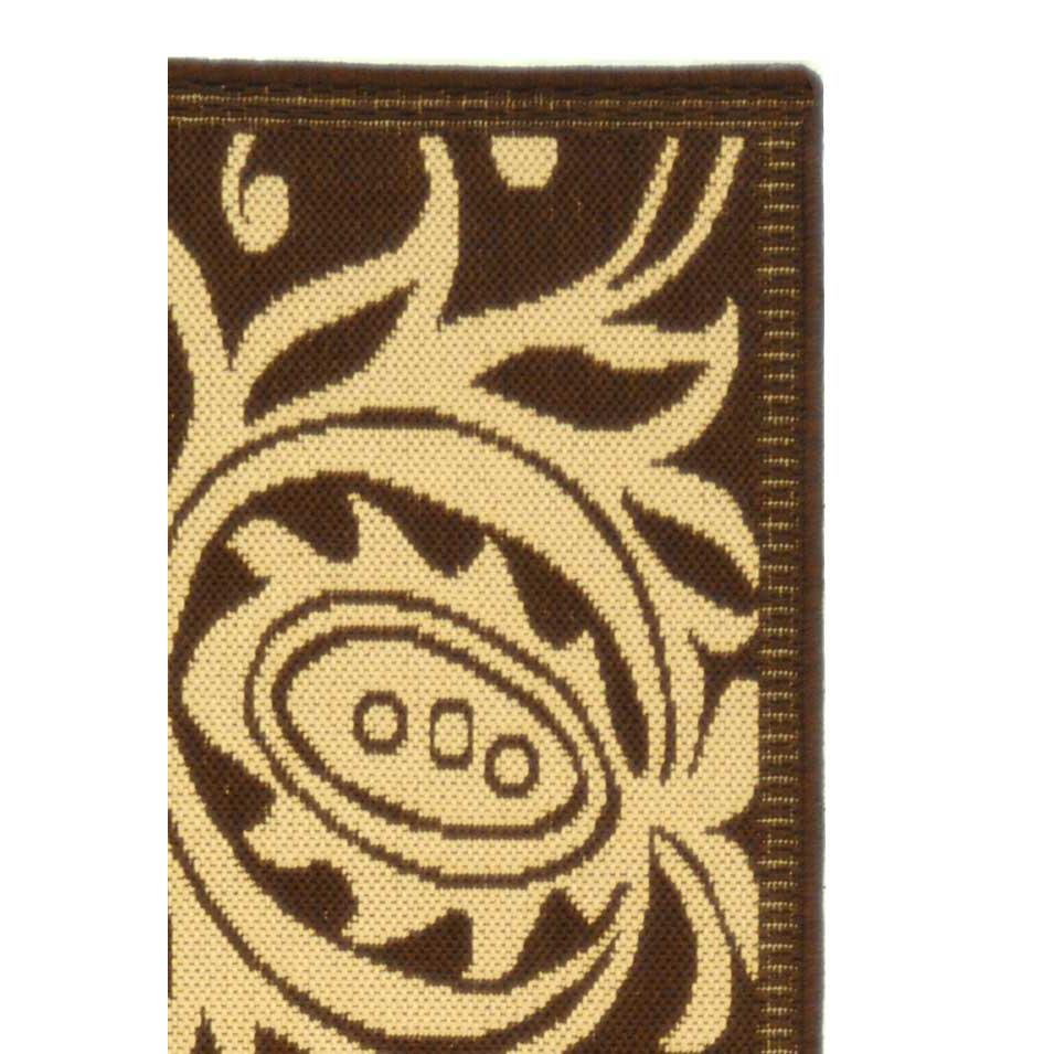 COURTYARD, CHOCOLATE / NATURAL, 2'-3" X 6'-7", Area Rug, CY2961-3409-27