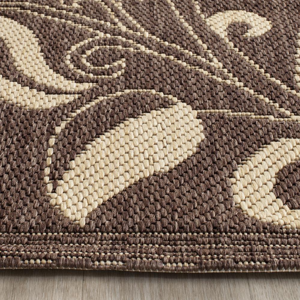 COURTYARD, CHOCOLATE / NATURAL, 2'-3" X 6'-7", Area Rug, CY2961-3409-27