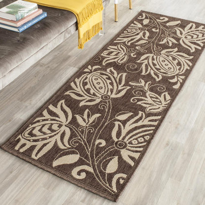 COURTYARD, CHOCOLATE / NATURAL, 2'-3" X 6'-7", Area Rug, CY2961-3409-27