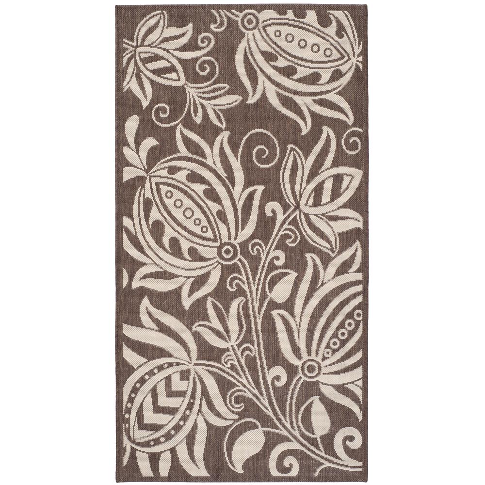 COURTYARD, CHOCOLATE / NATURAL, 2'-7" X 5', Area Rug, CY2961-3409-3