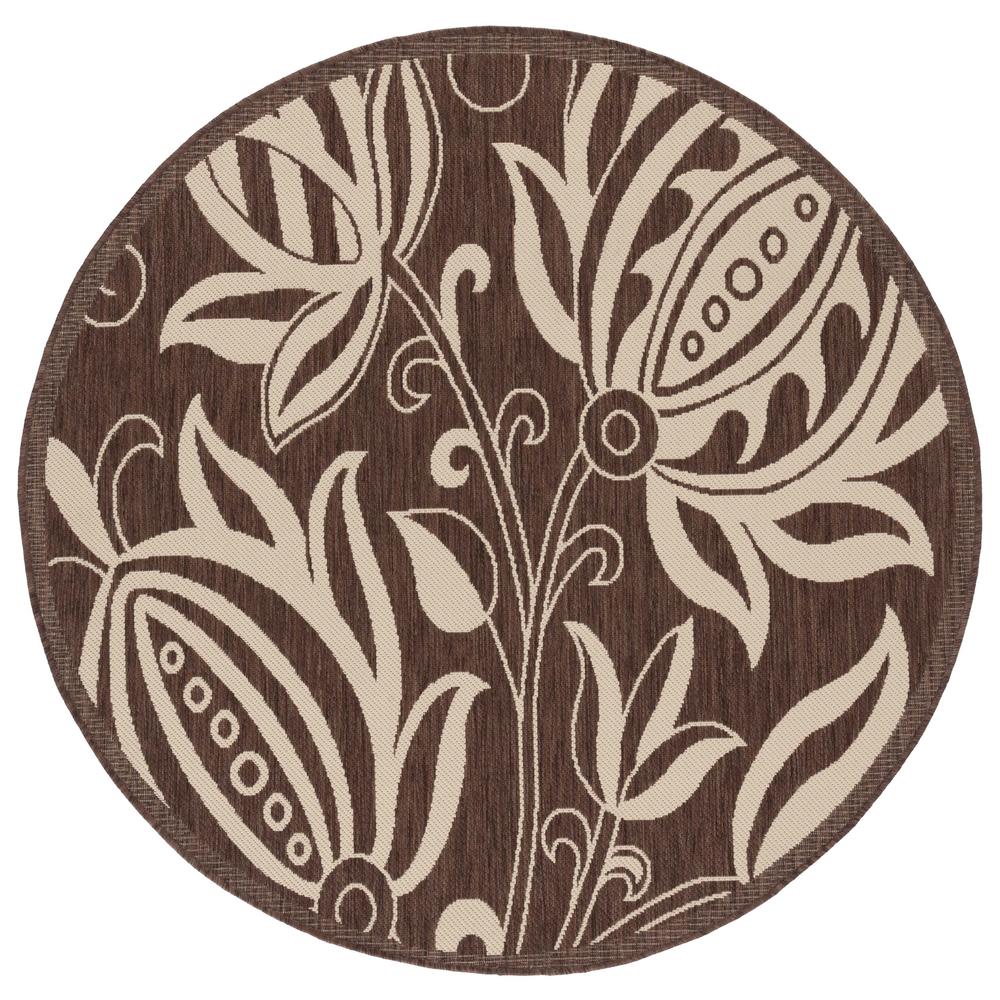 COURTYARD, CHOCOLATE / NATURAL, 5'-3" X 7'-7", Area Rug, CY2961-3409-5