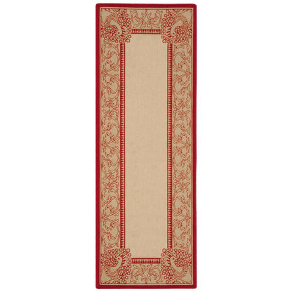 COURTYARD, NATURAL / RED, 2'-3" X 6'-7", Area Rug, CY2965-3701-27