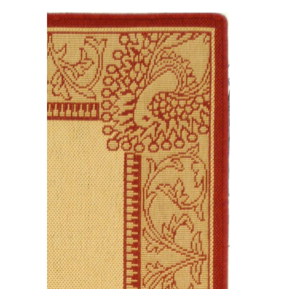 COURTYARD, NATURAL / RED, 2'-3" X 6'-7", Area Rug, CY2965-3701-27