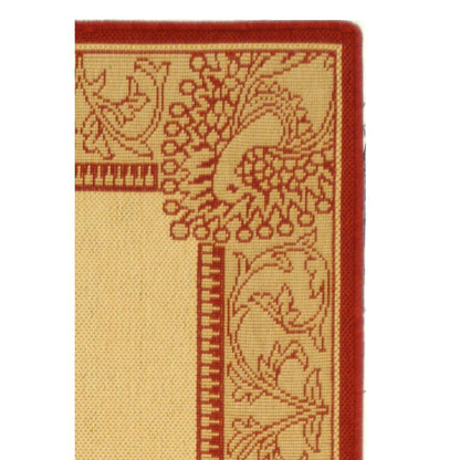 COURTYARD, NATURAL / RED, 2'-3" X 6'-7", Area Rug, CY2965-3701-27