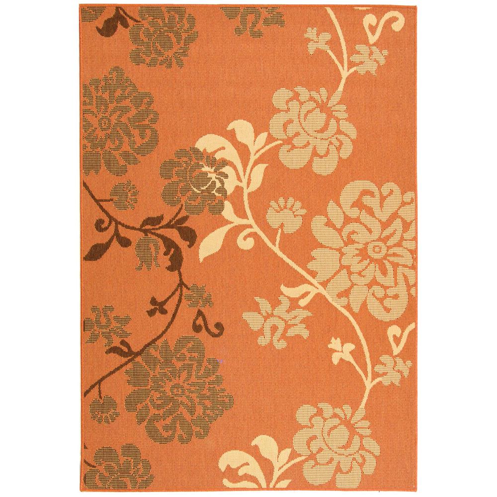COURTYARD, TERRA NATURAL / BROWN, 5'-3" X 7'-7", Area Rug, CY4027C-5