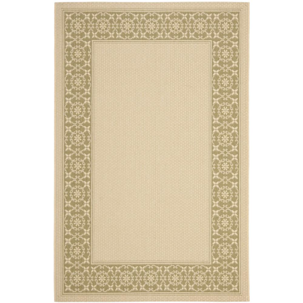 COURTYARD, CREAM / GREEN, 4' X 5'-7", Area Rug, CY6003-14-4