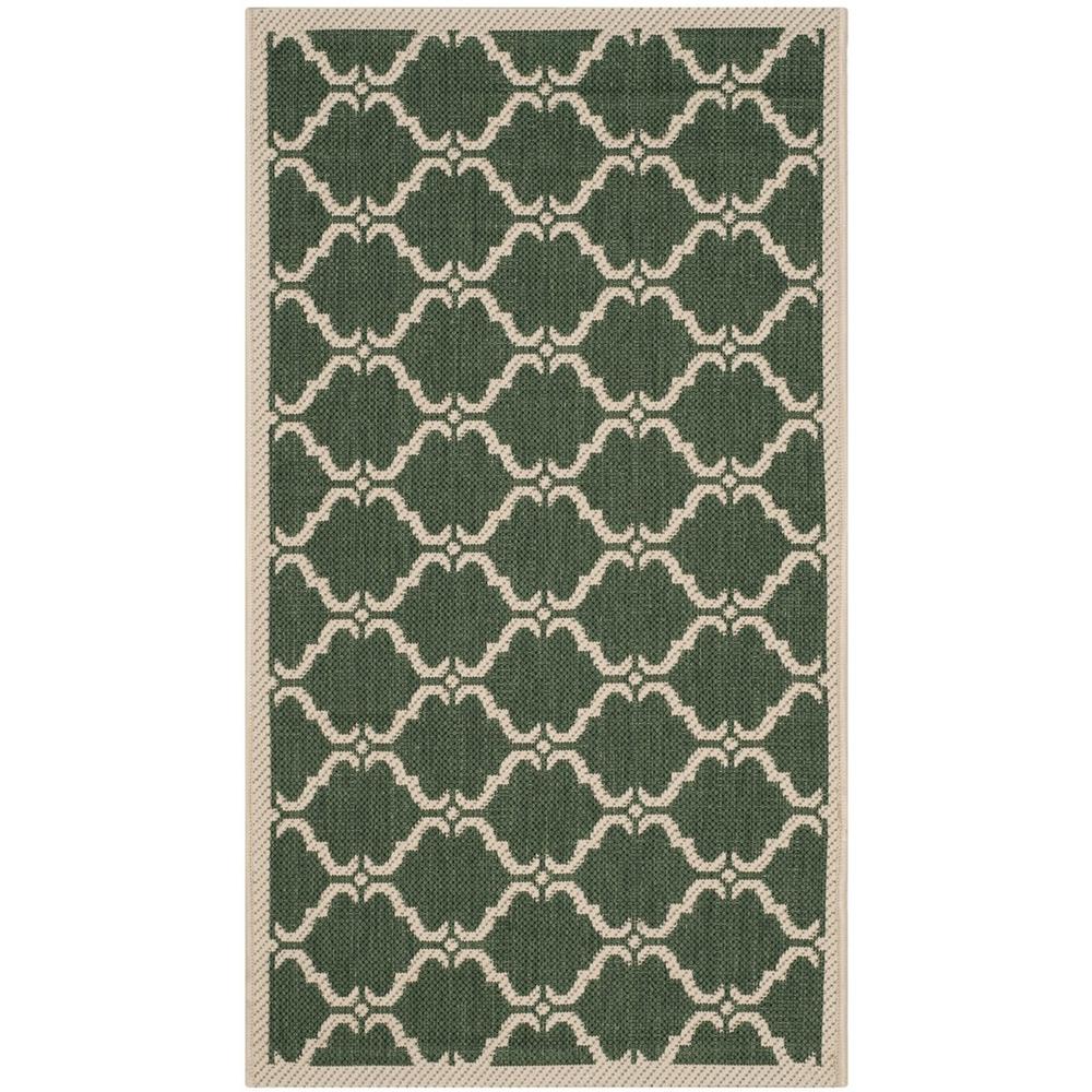 COURTYARD, DARK GREEN / BEIGE, 2' X 3'-7", Area Rug, CY6009-332-2