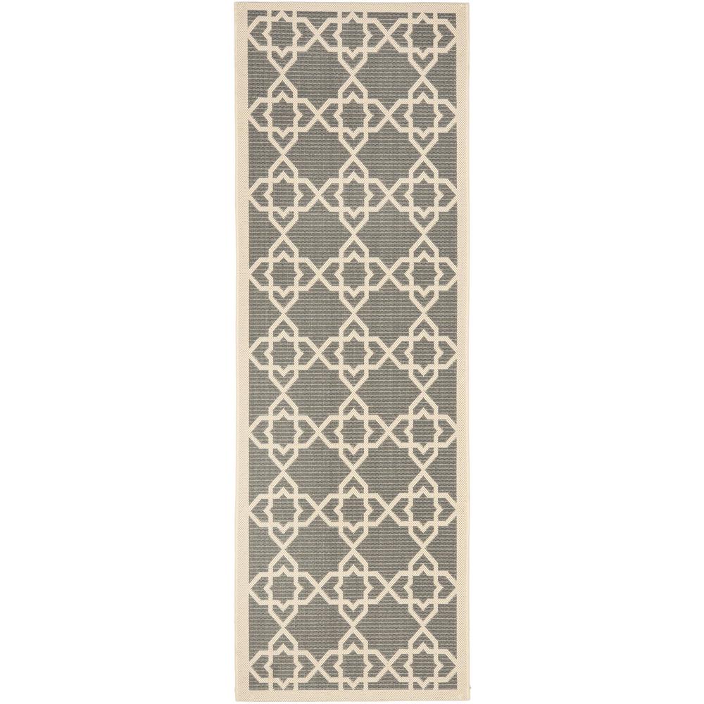 COURTYARD, GREY / BEIGE, 2'-3" X 10', Area Rug, CY6032-246-210