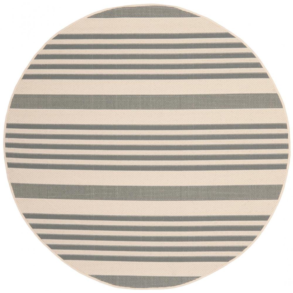 COURTYARD, GREY / BONE, 4' X 4' Round, Area Rug, CY6062-236-4R